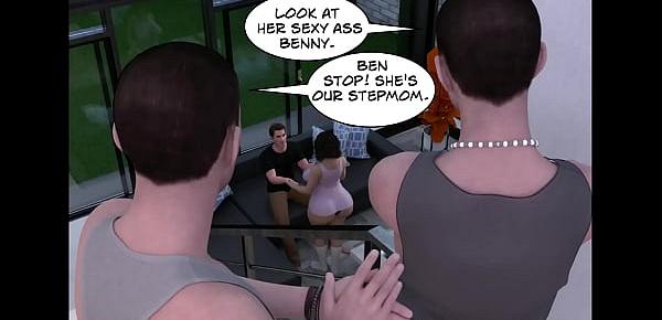  Busty Big Ass Mature Mom Cheats & Fucks Stepson (3D Comic)
